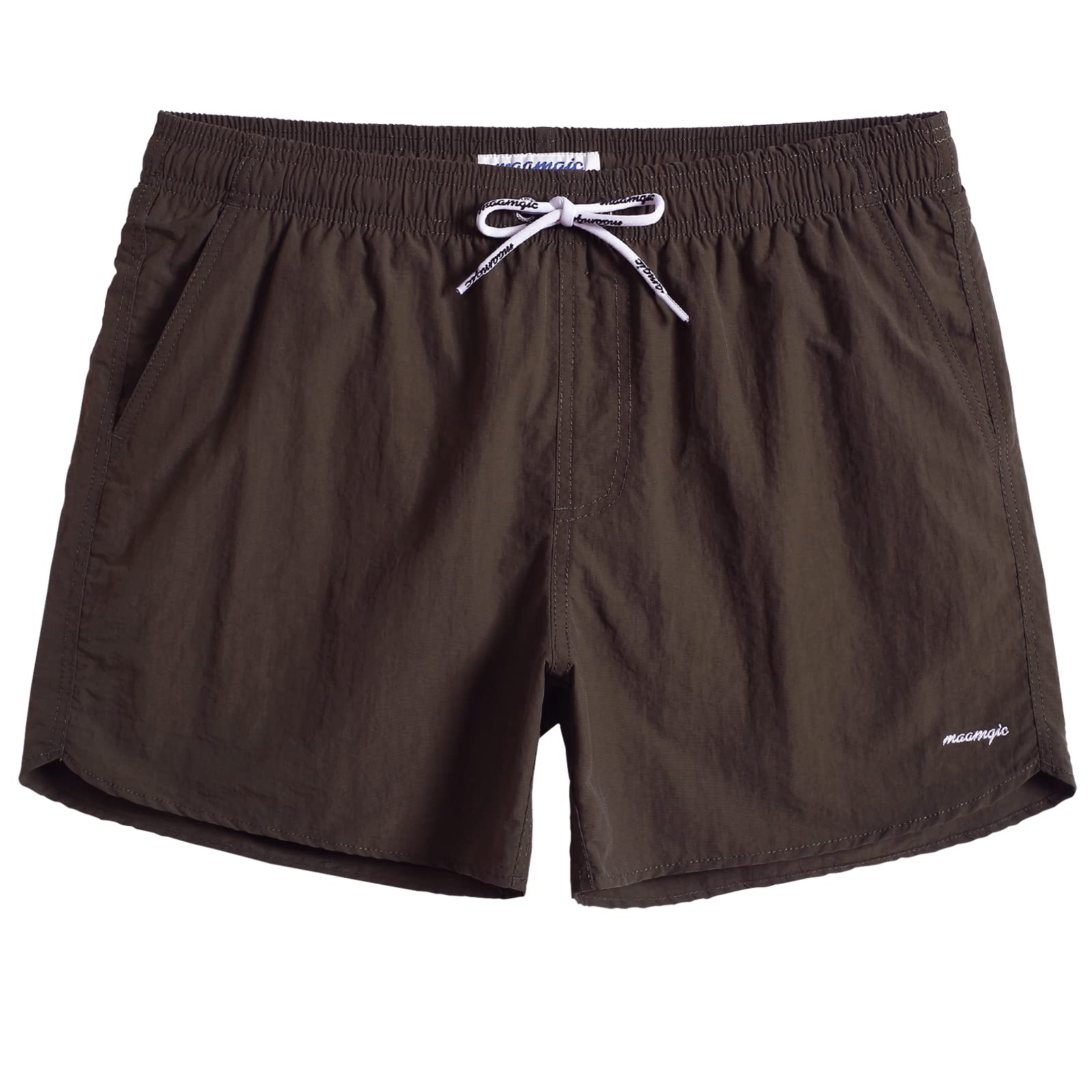 maamgic Mens Swim Trunks 5" with Mesh Lining Quick Dry Bathing Suits for Men Swim Shorts Swimwear