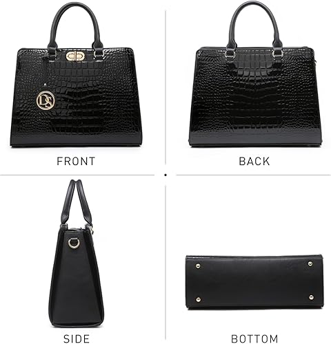 Miniatura 3 de Dasein Bolsos de Mano para Mujeres Carteras Bolsos de Trabajo para Damas Cartera Satchel Tote con Asa Superior Bolsos de Hombro con Clutch a Juego