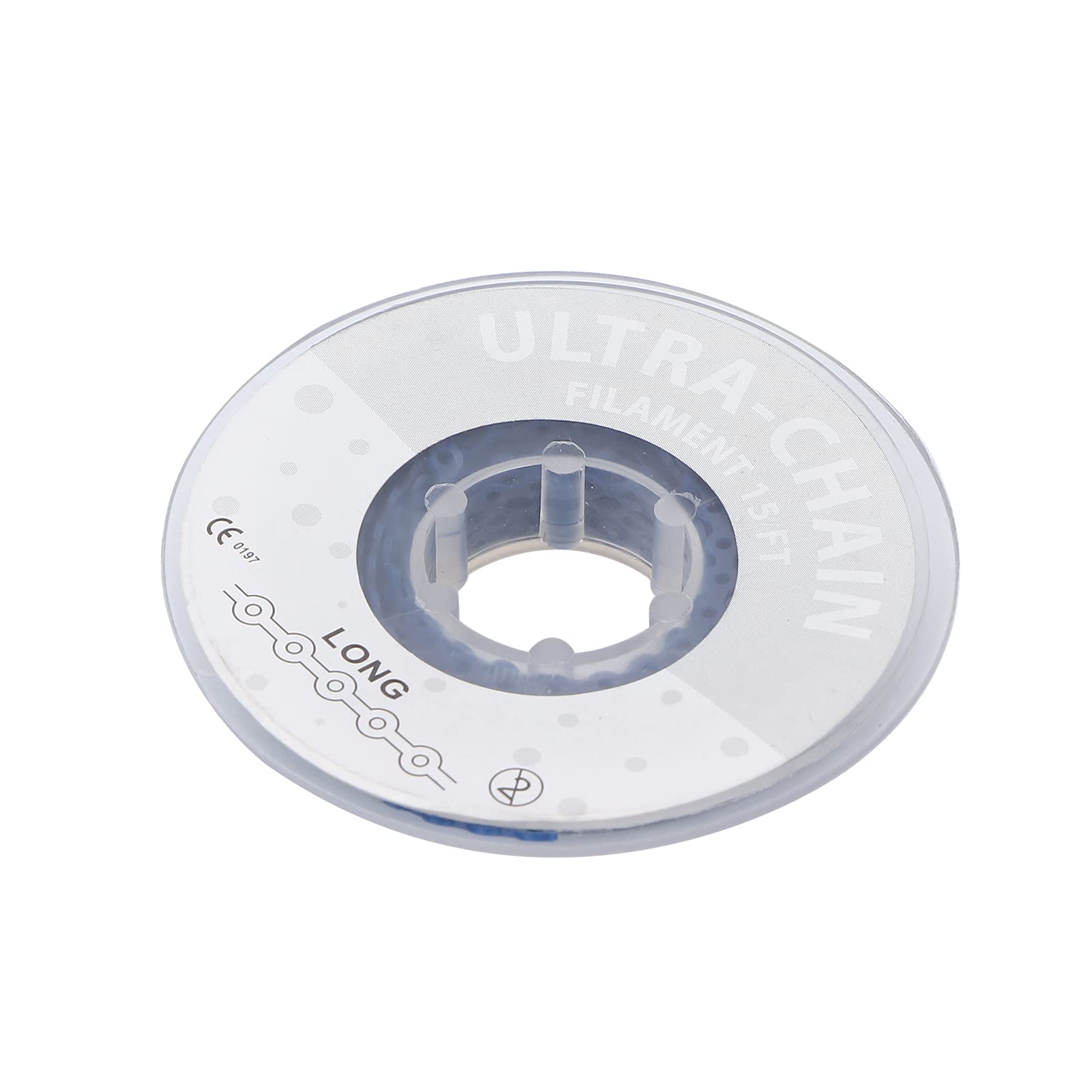 Orthodontic Rubber Chain, Brace Power Chain Professional Compact Portable Elastic Resilient for Home for Dental Hospital for Men for Women(blue)