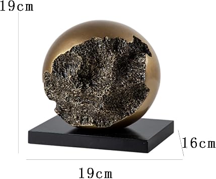 Spheres Deco, Modern Abstract Art Sculpture Deco, for Office, Table Decoration, Bedroom, Flat, Home Deco, Living Room Deco Items,Gold [Energy Class A]