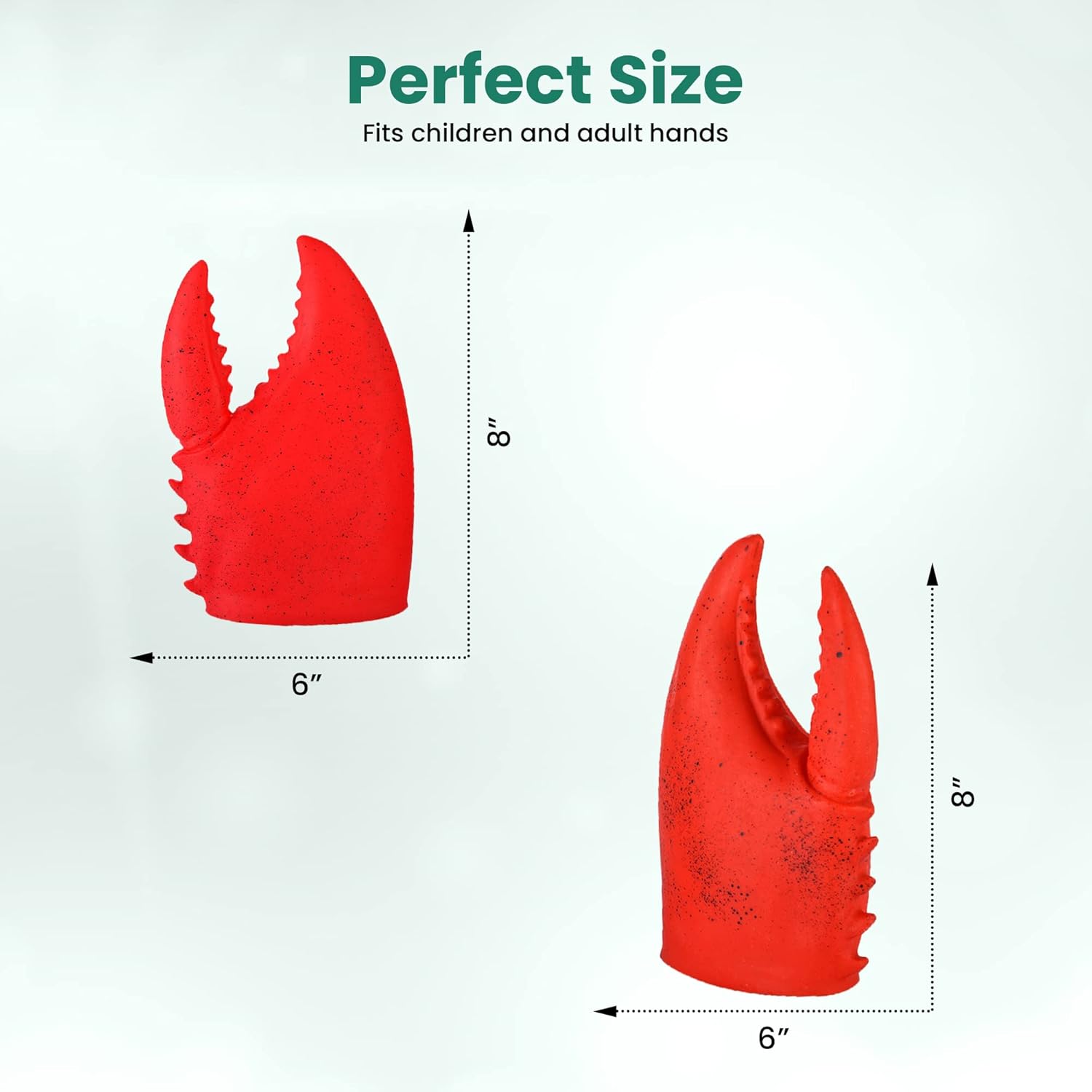 DR DINGUS Hand Puppets (Lobster Claws - Pair) - Crab Claw - Makes Anyone Laugh - Fun and Realistic Design - Ideal for Puppet Show, Gag Present, Kids Toy