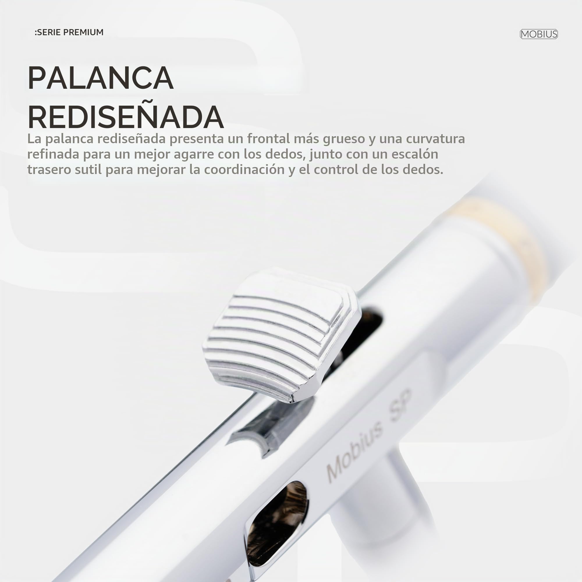 Gaahleri Airbrush Serie Premium Mobius - Sistema aerógrafo de flujo con ventosa