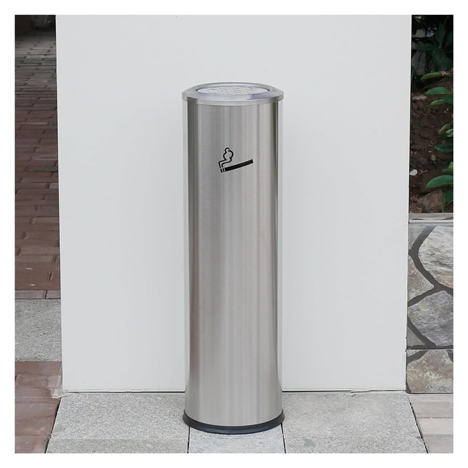 Keulen Silver Floor Standing Ash Tray, Standing Ashtray, Cigarettes Ash Butt Disposal, Commercial Indoor Outdoor Balcony Ashtray(Silver)