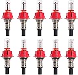 10 Caudalímetros for Colector Calefacción por Suelo Radiante - Caudalímetro Distribuidor for Sistemas Calefacción por Suelo Radiante Controlador Que Optimiza Distribución Calor(3/8)