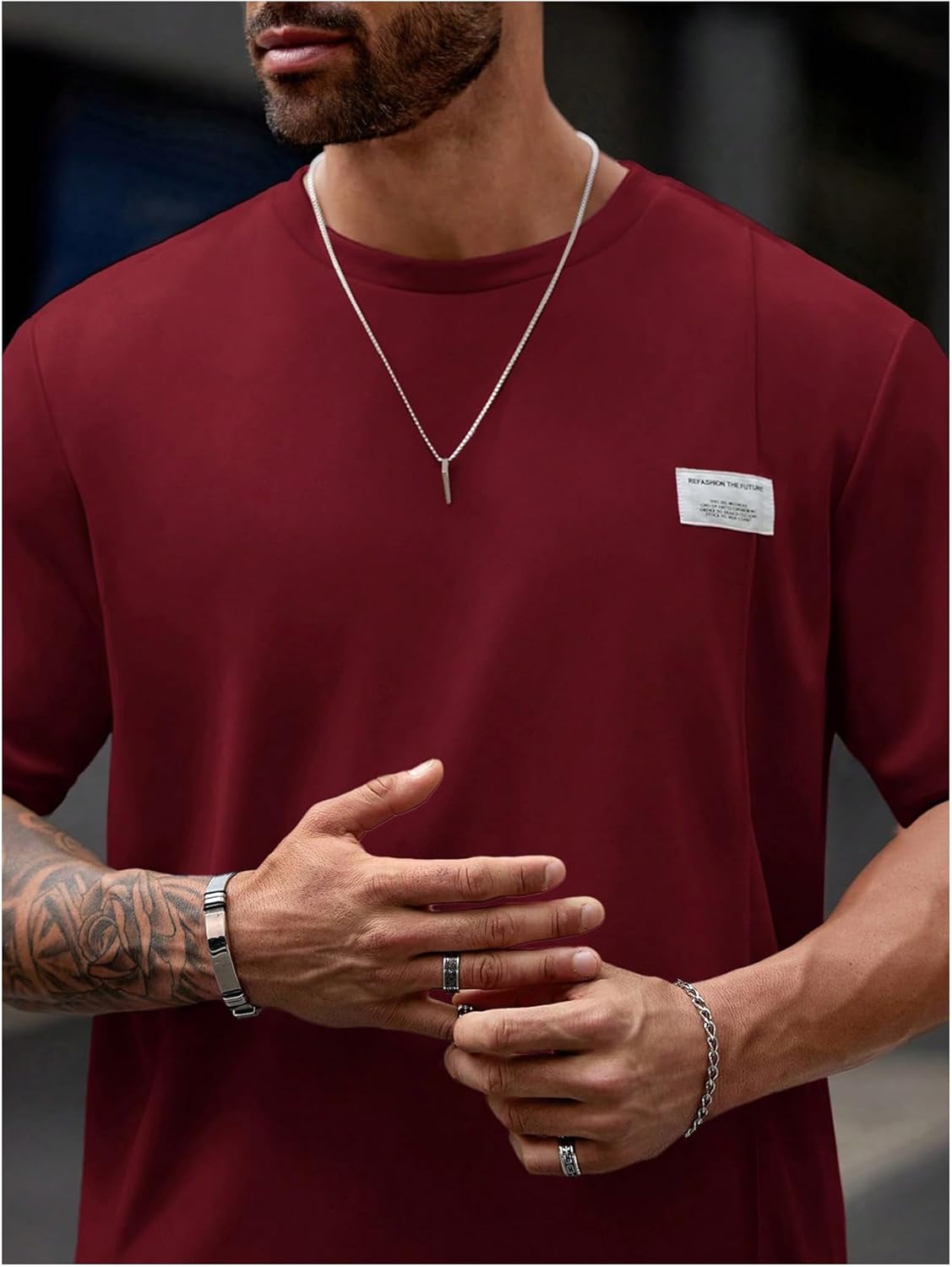 Men's Big and Tall Shorts Set Short Sleeve T Shirt and Track Shorts Clothing Set 2 Piece Outfits - Image 5