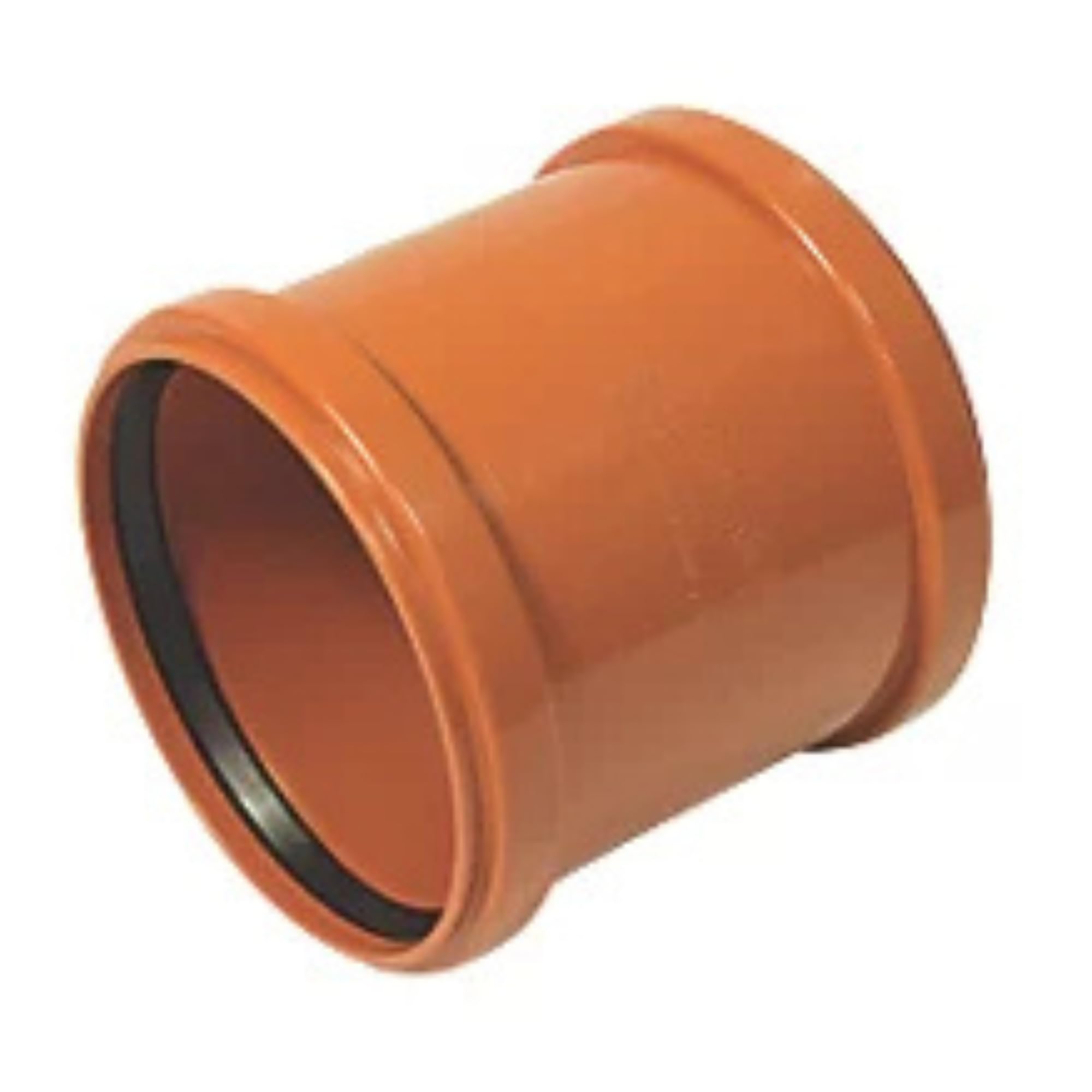 Shmox Terracotta 160Mm Underground Pipe Coupling – Push-Fit Double Socket Connector Slip For Soil Pipe Fittings
