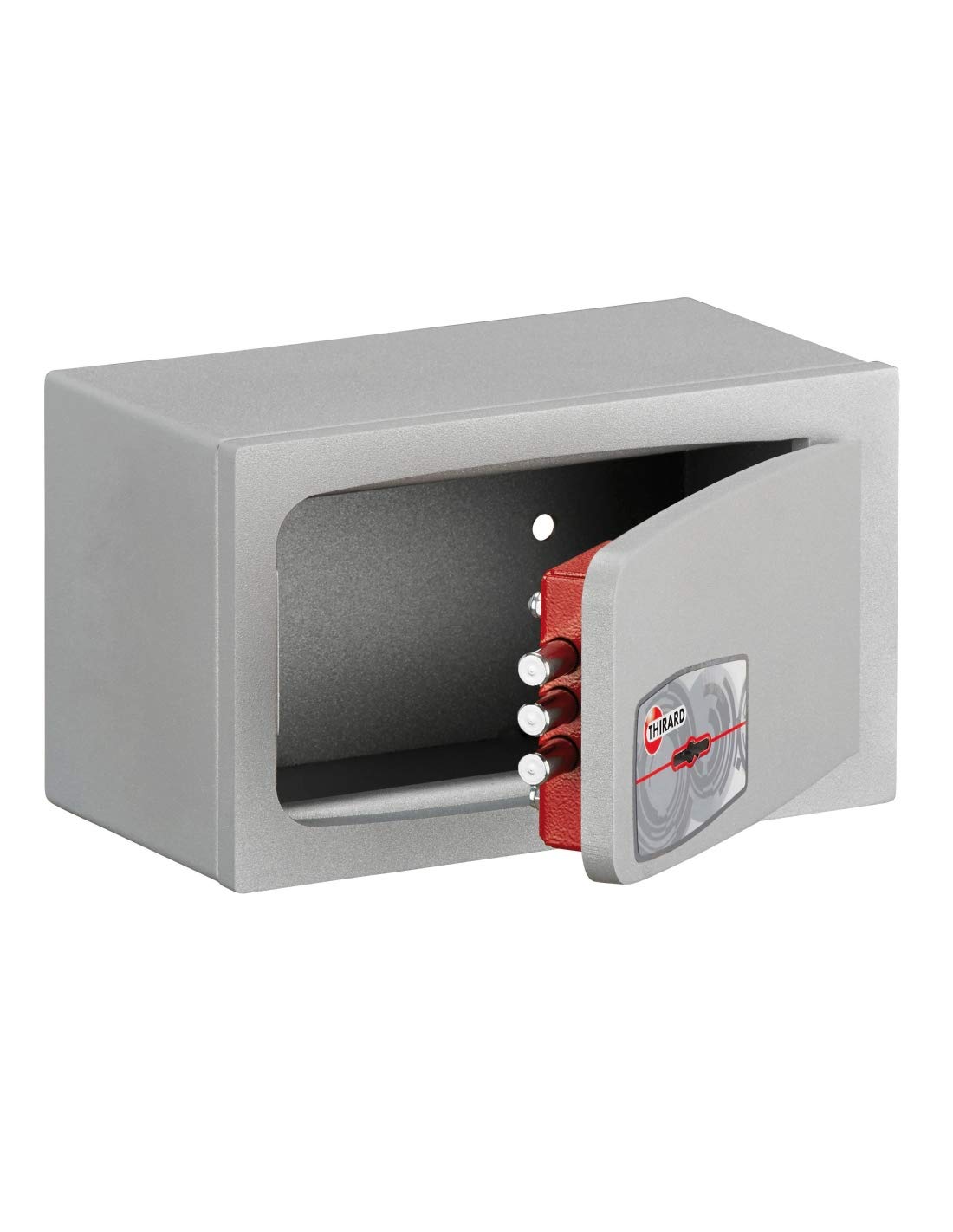 THIRARD - Coffre-Fort à Emmurer ou à Poser - Sécurisé Par Clé - Acier - Usage Domestique - 3 Pênes de Ø10 mm - 130 x 220 x 120 mm - Gris - 2.5 L