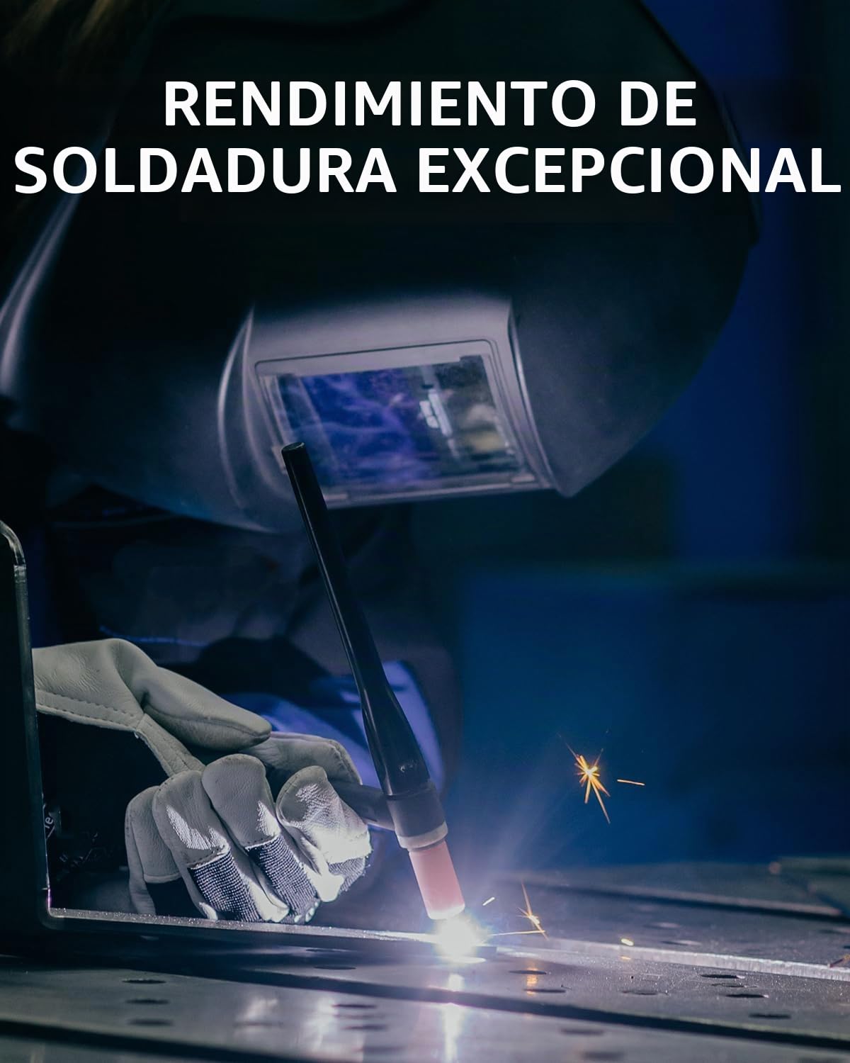 H HZXVOGEN WP17V antorcha de soldadura TIG 4M - antorcha TIG refrigerada por aire SR-17V TIG 140A-150A con conector rápido para soldadura TIG/Lift ARC