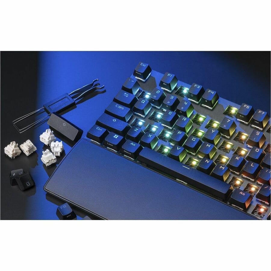 ASUS ROG Strix Scope II X Wired USB Mechanical Gaming Keyboard – 100% Full-Size, Hot Swappable Pre-lubed ROG NX Snow V2 Linear Switches, PBT Keycaps, RGB, PC/Mac Support - Black - Image 3