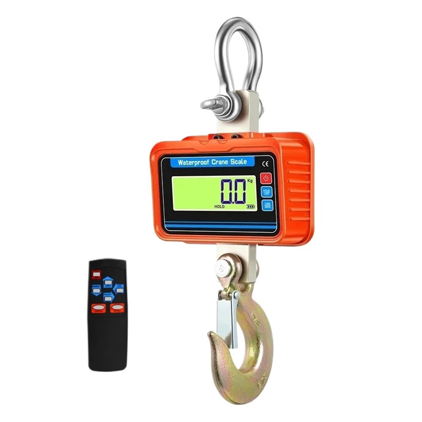 Gqnblvhzupdm 3000Kg-Backlight Or Crane Scale, 1T/2T/3T Heavy Duty Electronic Crane Scale 1000Kg/2000Kg/3000Kg Industrial Hanging Digital Hook With Remote Control