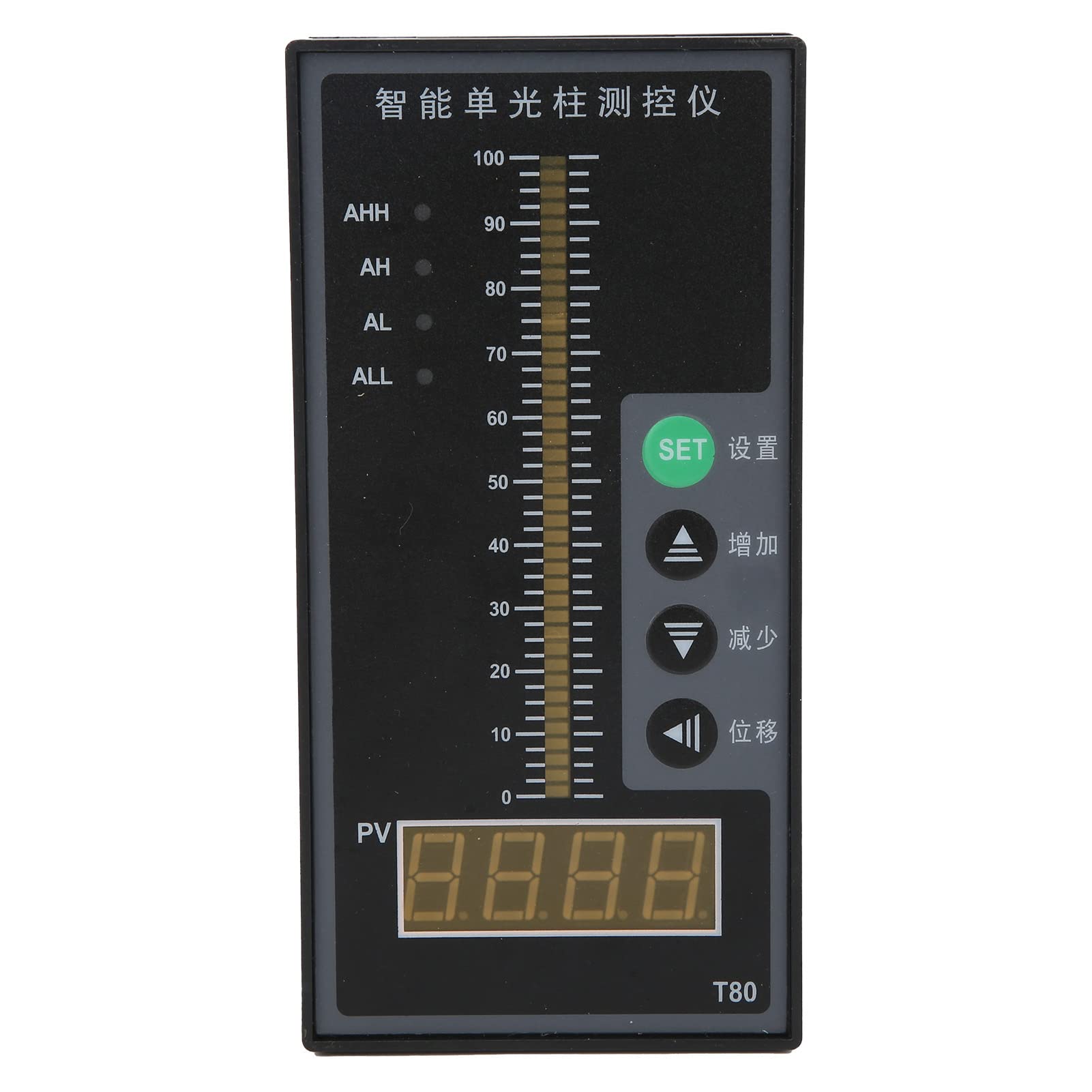 Hyuduo Liquid Level Controller HWP-T804-01-23-HL-P, Intelligent Drop-In Level Indicator with 4-20mA Sensor for Portable Level Measurement Devices