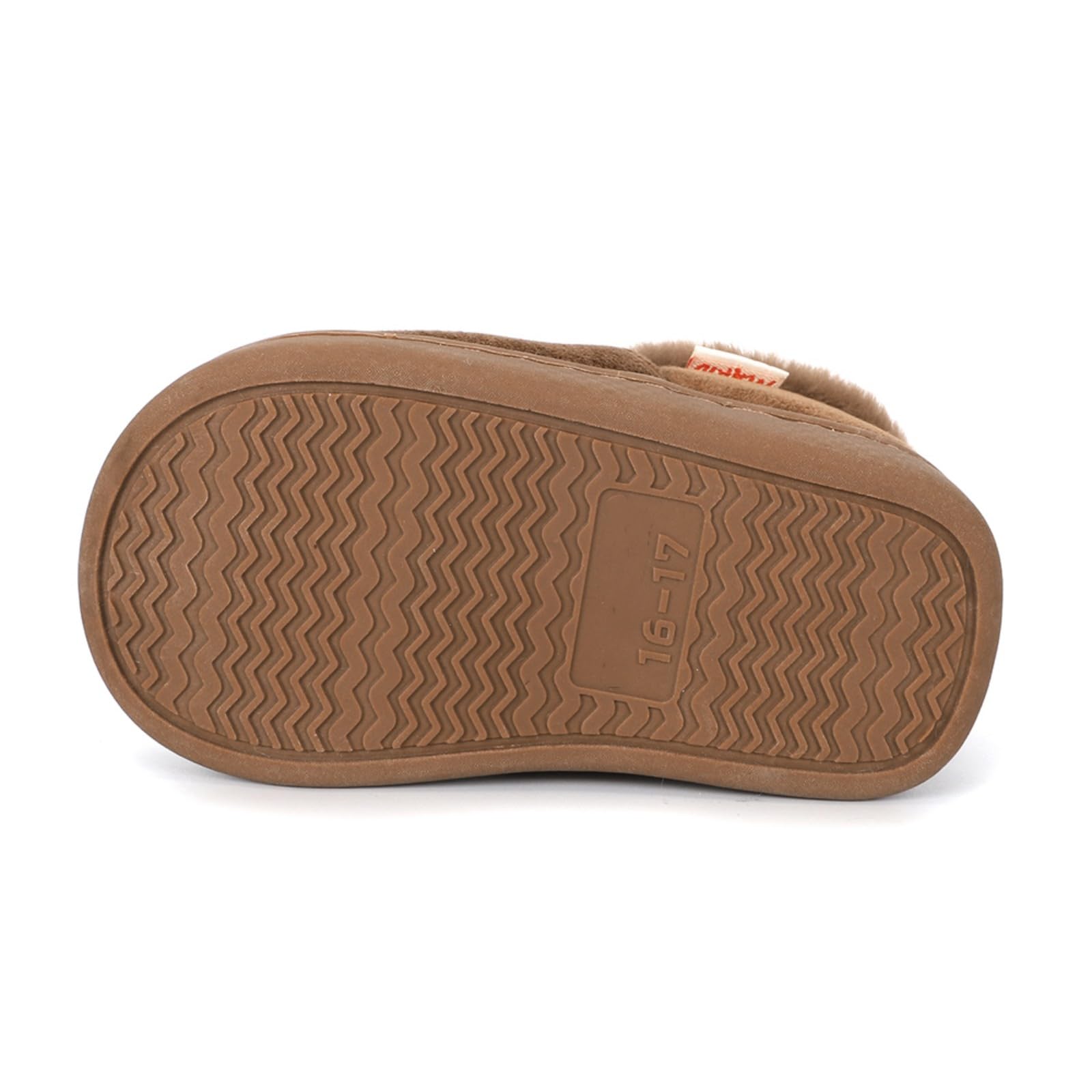 LACOFIA Chaussons antidérapantes d'hiver pour garçons Pantoufles de Maison Chaudes en Peluche Enfant