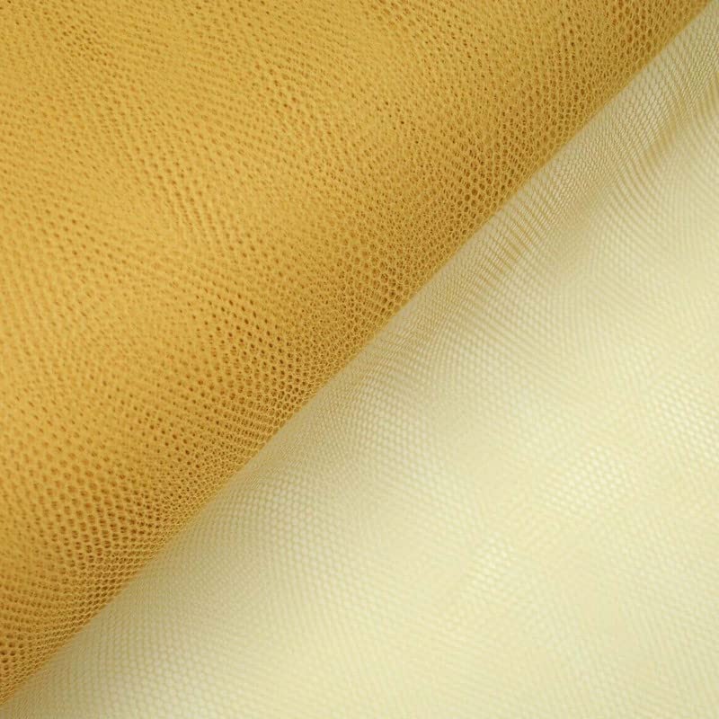 50 Colours Premium Quality Tutu Bridal Dress Stiff Net Fabric Tulle Material 60" (1 Metre, Warm Gold 5953)