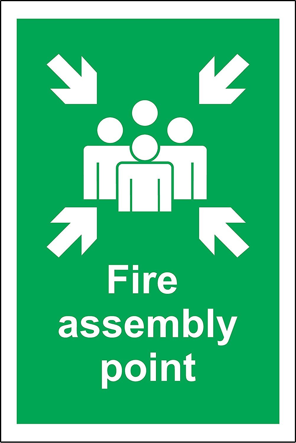 FIRE Assembly Point A4 Health And Safety Sign In Rigid PVC Waterproof 