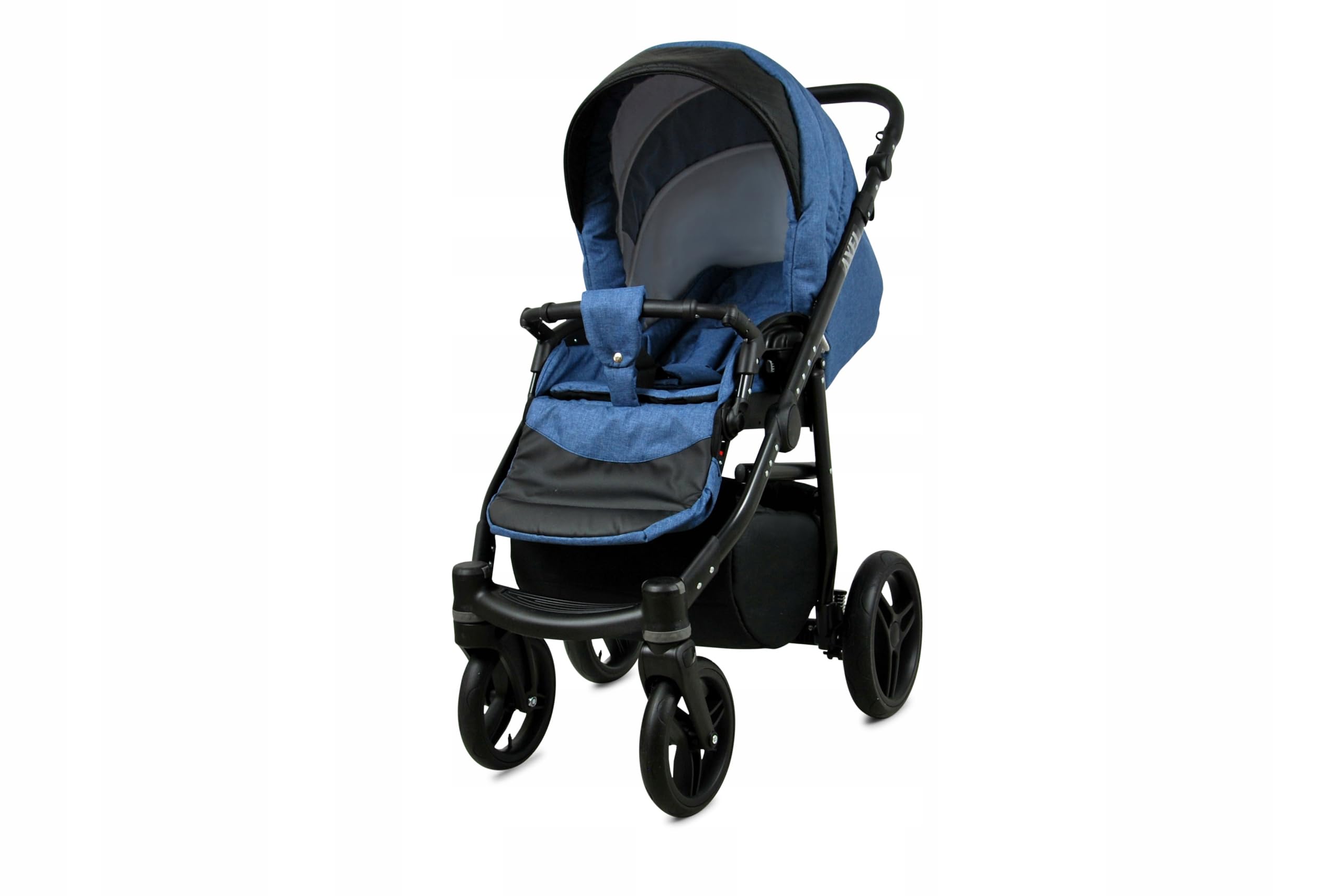 BabyLux® Wózek dziecięcy kompletny zestaw 4 w 1, Axel, w tym gondola dla niemowląt, wędka, fotelik samochodowy, podstawa ISOFIX, wózek dziecięcy, system kombinowany, z torbą do przewijania itp.