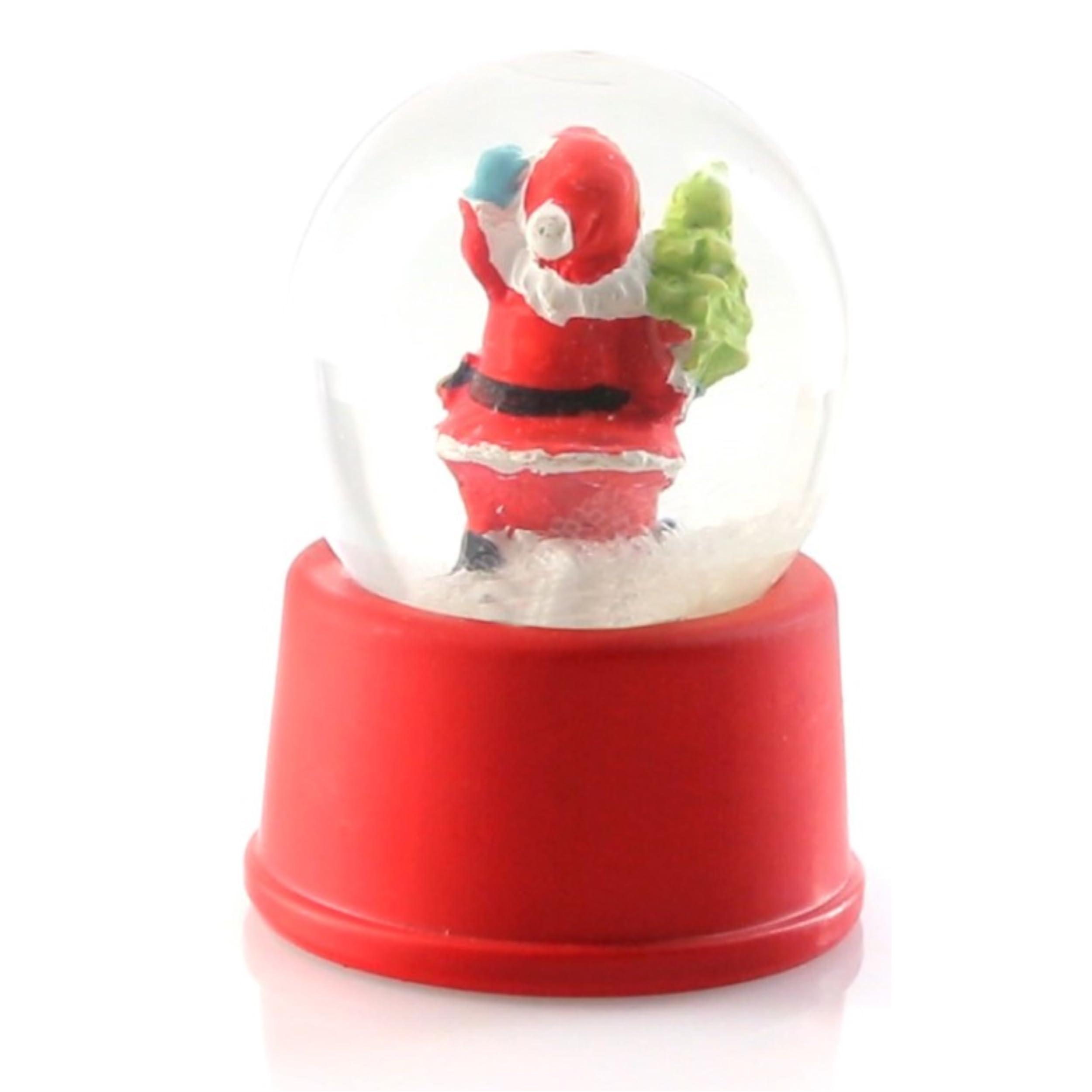 6 palline di neve con figura di Babbo Natale Snowdome Ornamenti a sfera di neve come decorazione o pensierino di Natale Babbo Natale Avvento Natale X-Mas