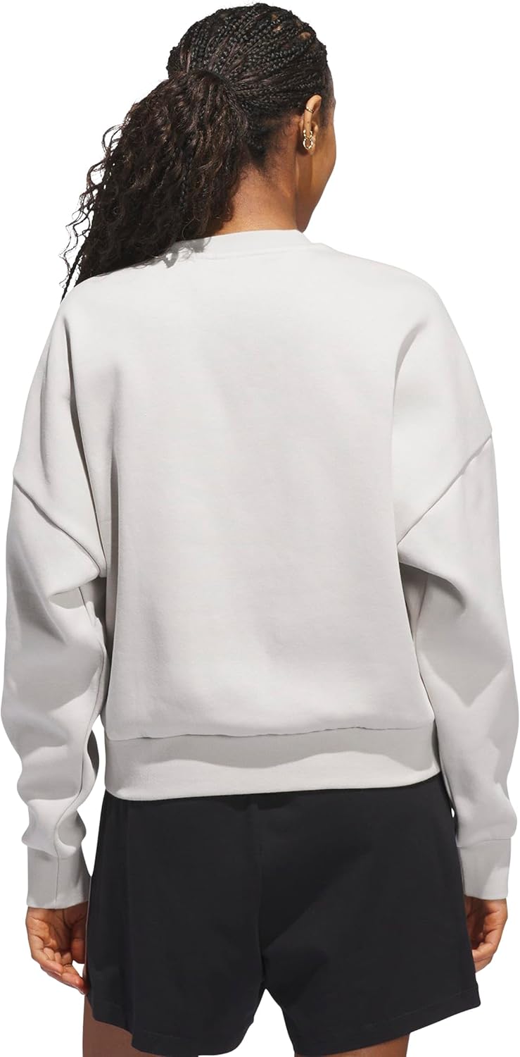 adidas womens Cozy Holiday Graphic Sweatshirt - Image 3