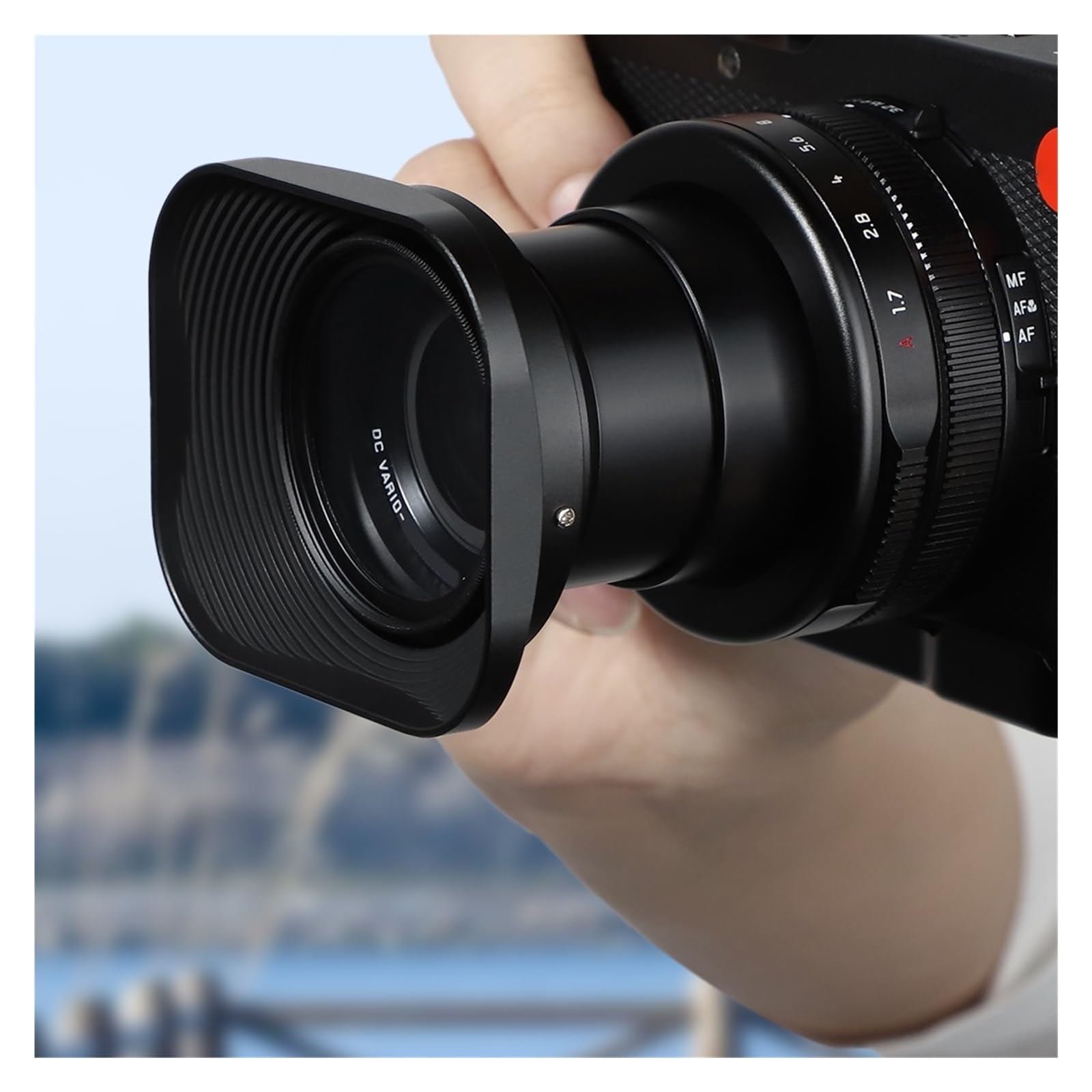 Camera Lens Hood, Compatible con Parasol de Metal Leica D-Lux 8