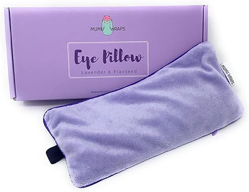 Mumu Wraps - Almohada ponderada de aromaterapia para ojos, ideal para dormir, yoga y meditación, incluye funda adicional, regalo perfecto para
