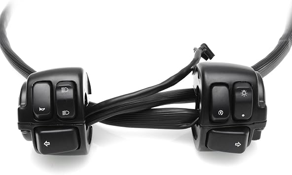 Alamor Motorcycle Handlebar Switch Control with Wire Harness For Harley Davidson
