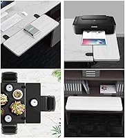 Vista 7 de Bandeja de teclado, extensor de escritorio, bandeja de teclado fácil de sujetar, no hay necesidad de atornillar en el escritorio, mesa auxiliar