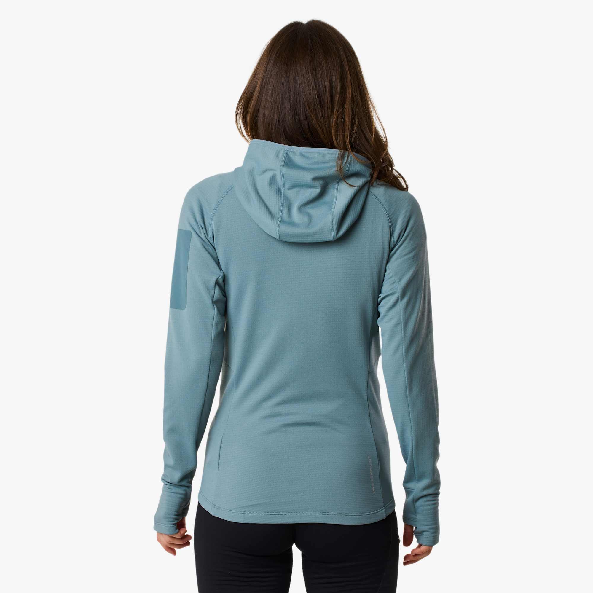 Swedemount Ultra Light Tech Midlayer con Cappuccio Donna Maglione Allenamento Leggero Traspirante