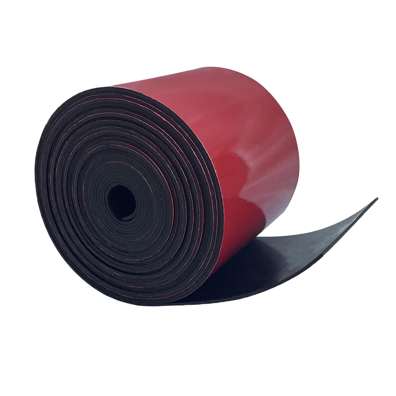Adhesive Rubber Strips 2" Wide x 1/8" Thick x 20' Long Neoprene Rubber Strips with Adhesive Backing Neoprene Rubber Sheets, Rolls & Strips for Matting Padding, Insulation Cushion DIY Gaskets