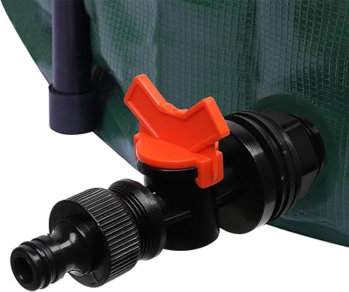 Miniatura 9 de Barril de lluvia plegable, tanque de almacenamiento de agua portátil, sistema de recolección de agua de lluvia, contenedor colector de agua con kit