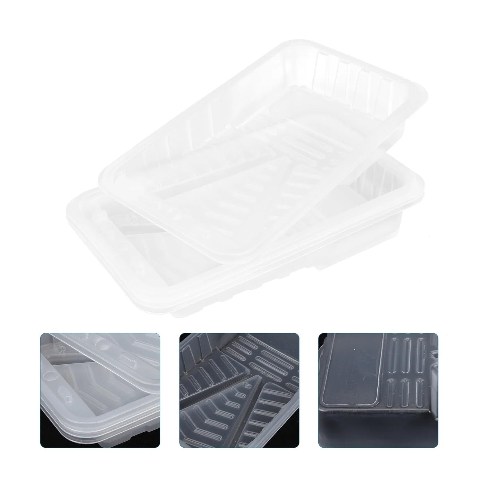 Bandeja de Pintura Repuesto, Bandeja Rodillos for plástico Semitransparente, Revestimiento sartén, Suministros, Uso doméstico, 4 Uds para Pintura