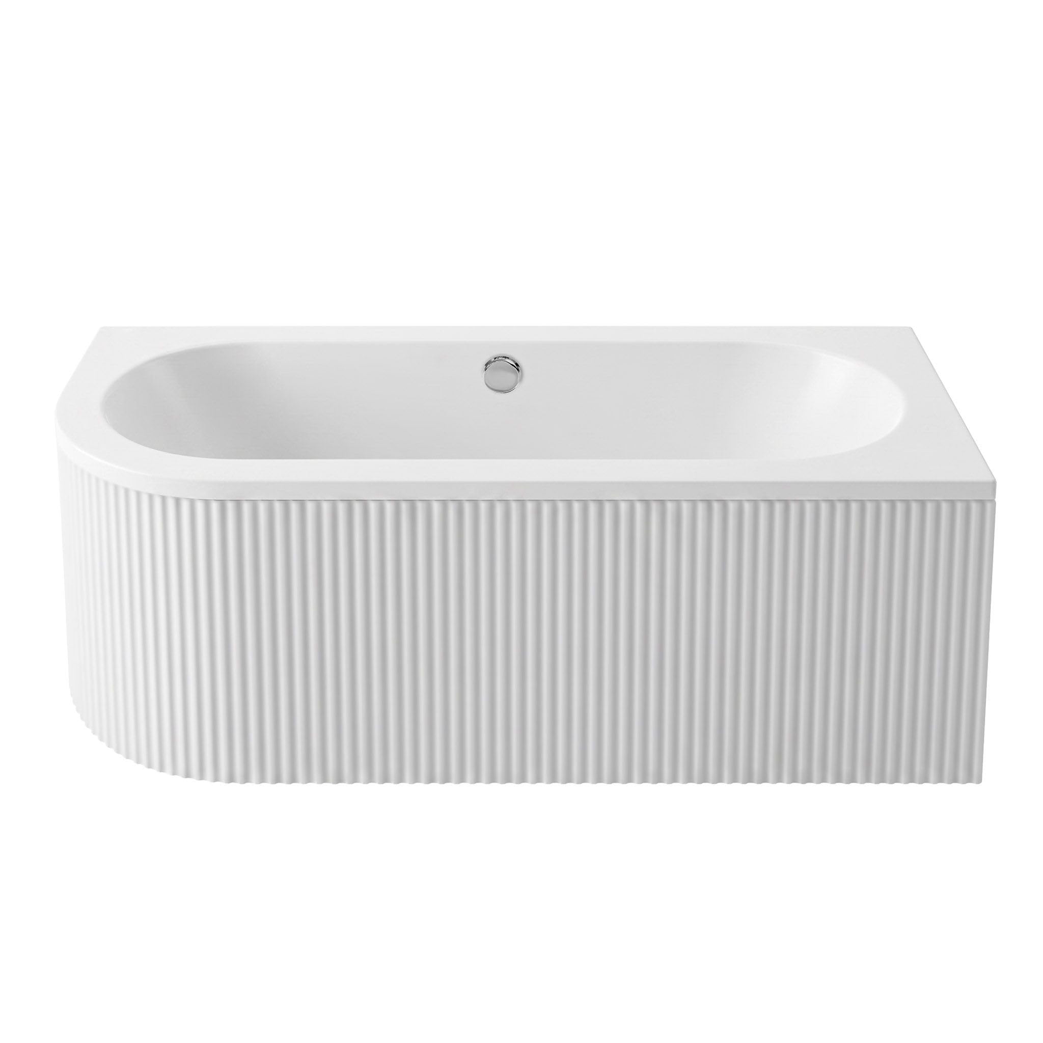 Rea - Wanna Akrylowa Narożna Orion Stripe Prawa 150cm - 160 x 75 x 56 cm