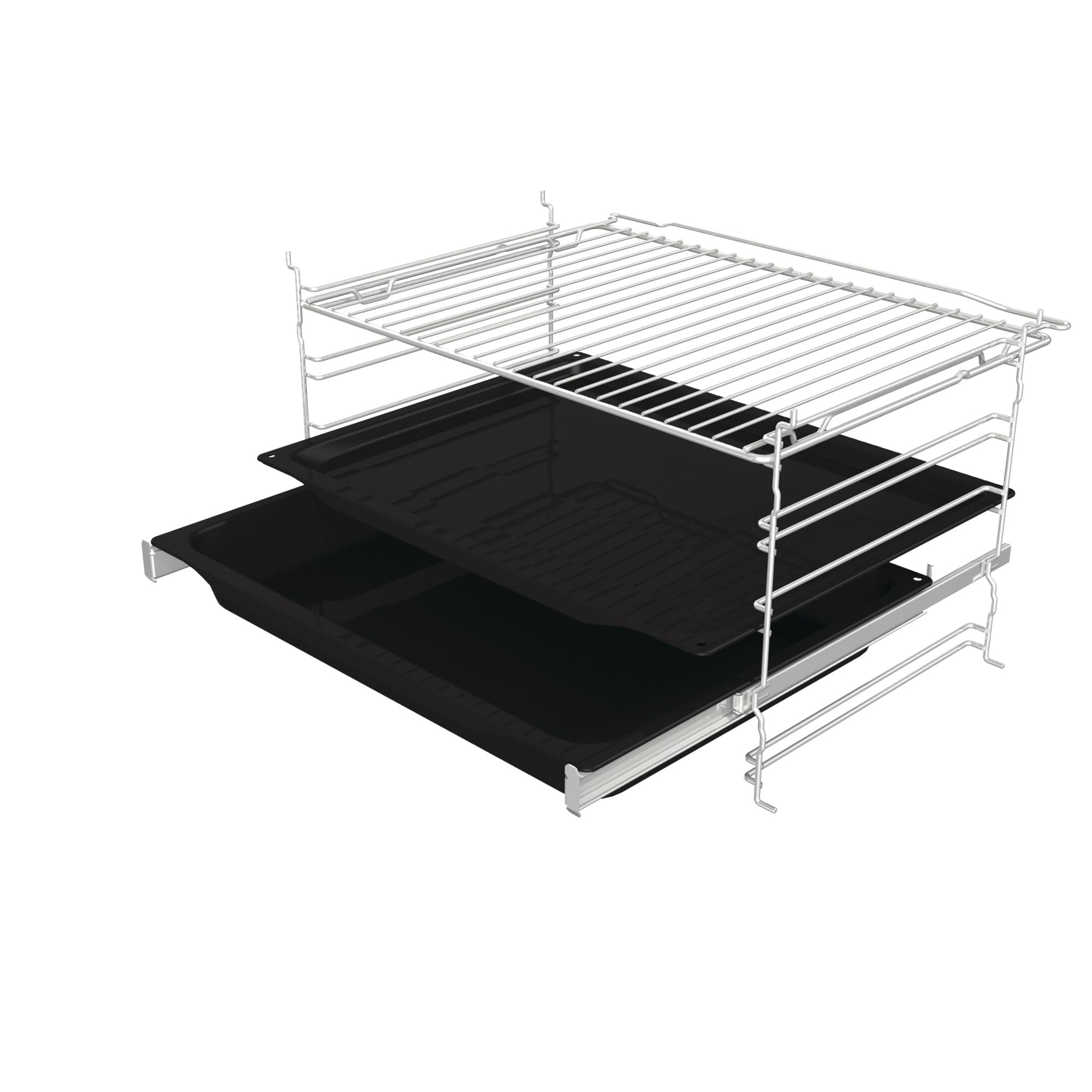 Gorenje OptiBake Black Steam Einbaubackofen-Set 77L Heißluft AquaClean GentleClose AirFry Pizzamode 300°C PerfectGrill Glaskeramik-Kochfeld schwarz