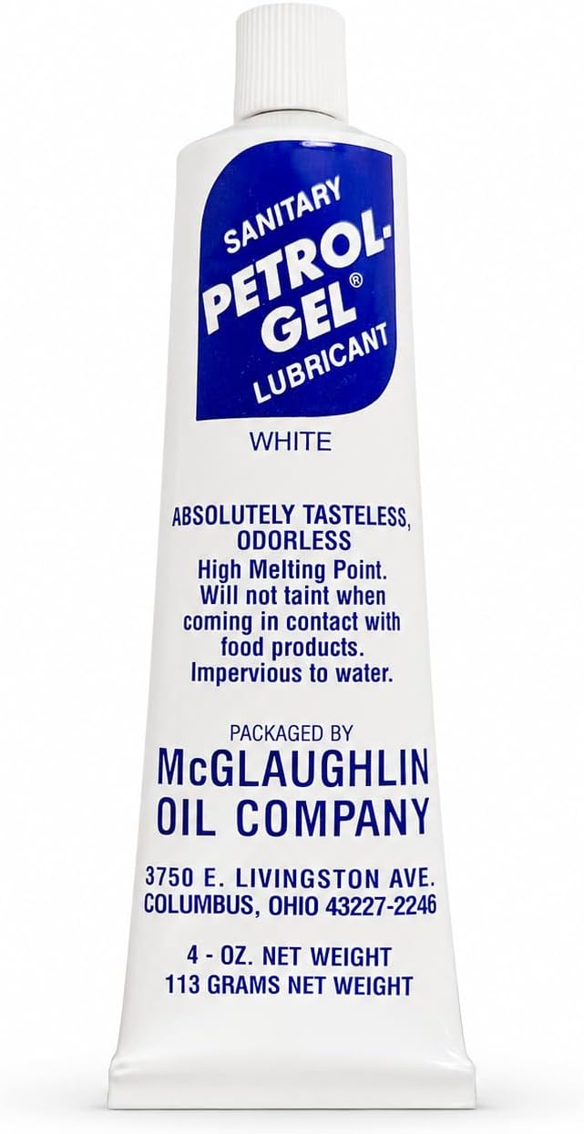 Petrol-Gel NSF H1 Food Safe Lubricant-White Grease for O-Rings & Valves 4oz
