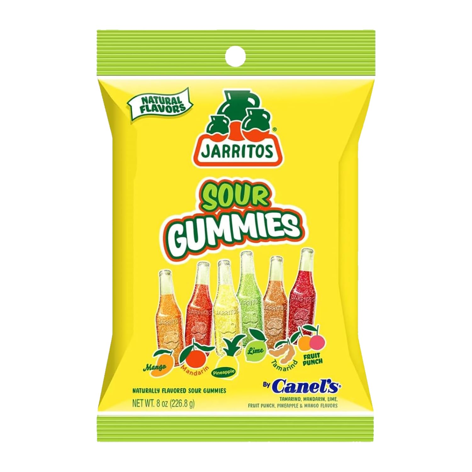 Jarritos Sour Gummies Candy – 12 Pack of Sour Mexican Candies with Natural Flavors – 6 Fruity Flavors – Tangy & Chewy Snack Treats Bulk Candy