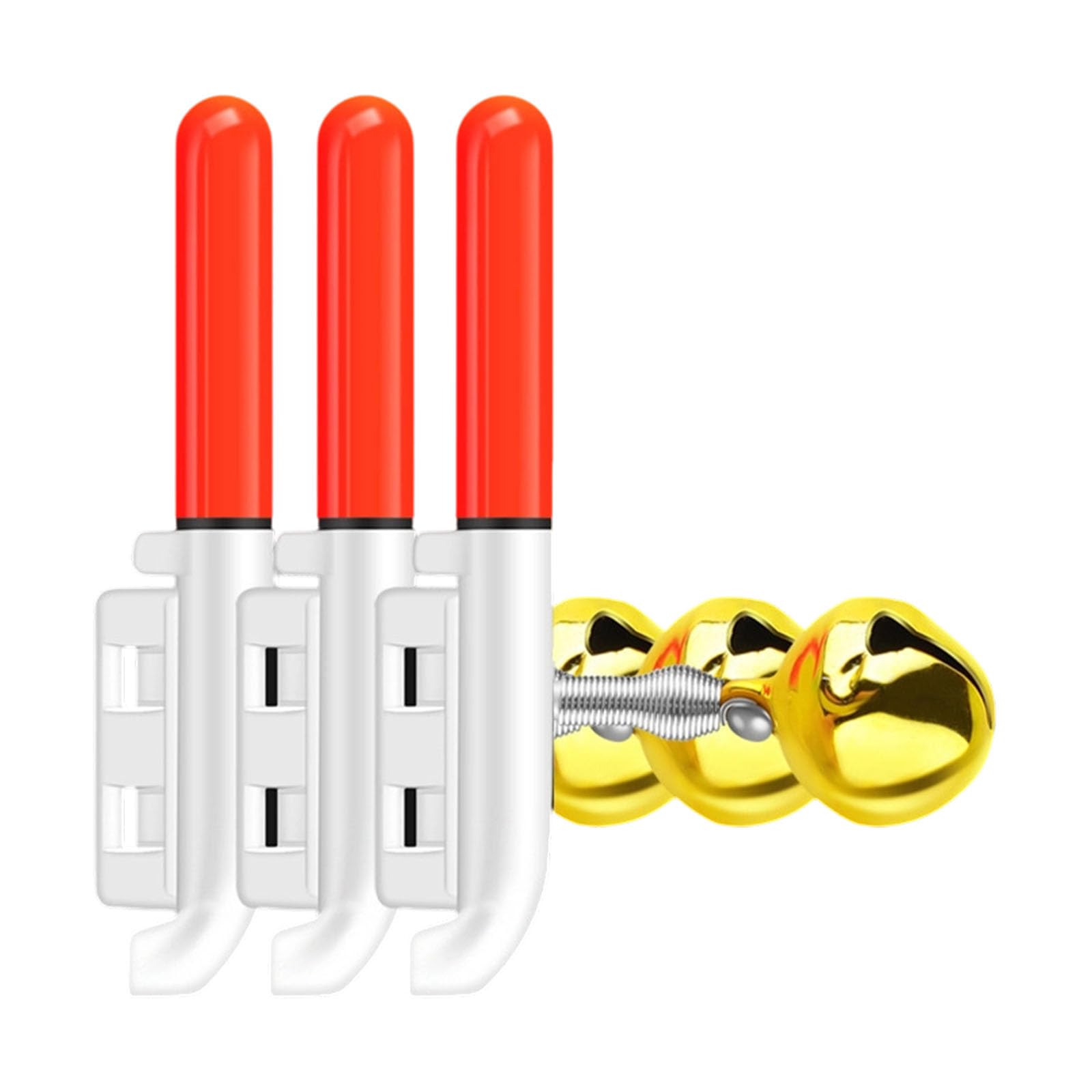 CAZSTYK Secure Fishing Light Coppers Bells Depth Sea Fishing LED Bites Indicators Saltwater Freshwaters Night Depth Sea LED Bites Indicators