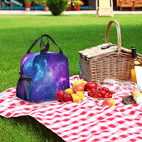 Gtonpum Lunch Bag For Kids, Cool Insulated Lunch Box With Adjustable Shoulder Strap, Reusable Thermal Lunch Tote Cooler Bag With Side Pockets For Boys Men Adult School Work Outdoor (Galaxy) #TOP7