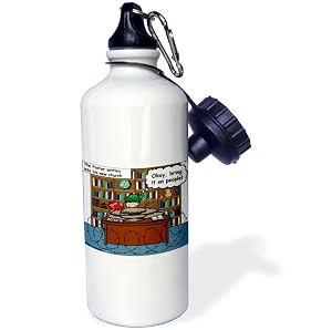 3dRose DRAGON Majick of the Opal 2 Sports Water Bottle 21 oz White