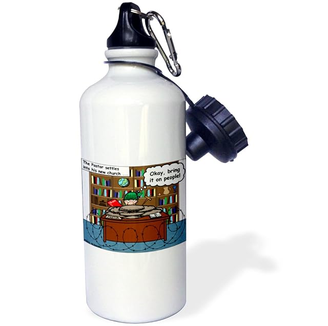 3dRose DRAGON Majick of the Opal 2 Sports Water Bottle 21 oz White