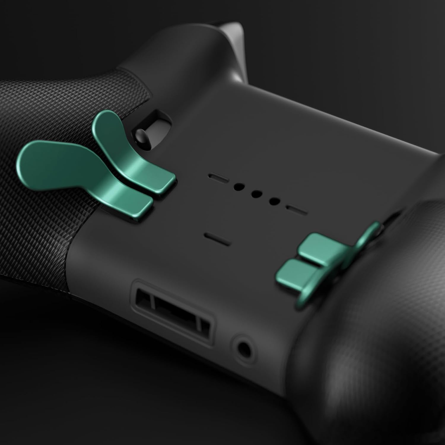 eXtremeRate Elite Controller Paddles, Interchangeable Replacement Accessories for Xbox One Elite, Elite Series 2 & Elite 2 Core Controller - Metallic Aqua Green
