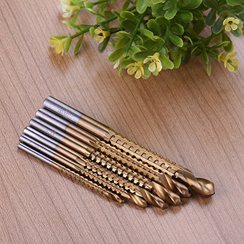 Titanium Drill Saw Bit Set, Hss Serrated Bit Hole Drilling, 3-8Mm Carpenter Hacksaw Drill Bits Kit, Cuts Through Wood, Dry Wall, Plastic, Metal #TOP4