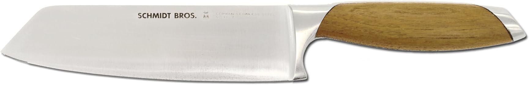 Schmidt Brothers Cutlery, SBOMO06, Bonded Teak 7 Inch Mofotoku Knife