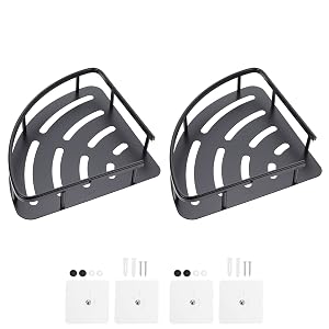 Ruiseawing Shower Organizer Shower Caddy 2Pcs Corner Bathroom Bathroom Organizer Rack Home Rack Shower Corner Shelf Shower Shelf