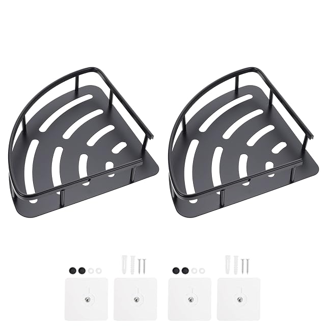 ZJHFFFG Shower Organizer Shower Caddy 2Pcs Corner Bathroom Bathroom Organizer Rack Home Rack Shower Corner Shelf Shower Shelf
