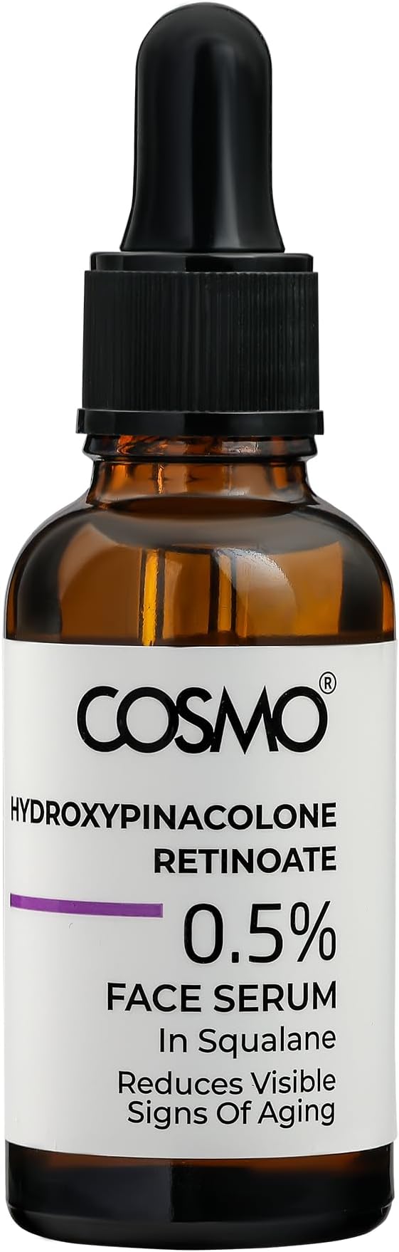 Cosmo Advanced Skin Care 0.5% Hydroxypinacolone Retinoate Face Serum In Squalane 30ml, Retinoid, Reduce Signs Of Aging, Hydrating Serums, Lightweight & Non Greasy, All Skin Types, Use Day & Night