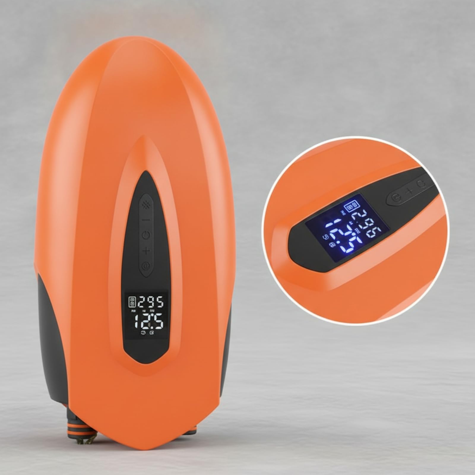 Pompa Portatile Gonfiatore Compressore Elettrico Mini Pompa con Due Stadi 350 L/min E 90 L/Schermo Tubo 0.8 Cavo 3 M Adatta per Materasso Ad Tenda Gommone Attrezzatura Outdoor