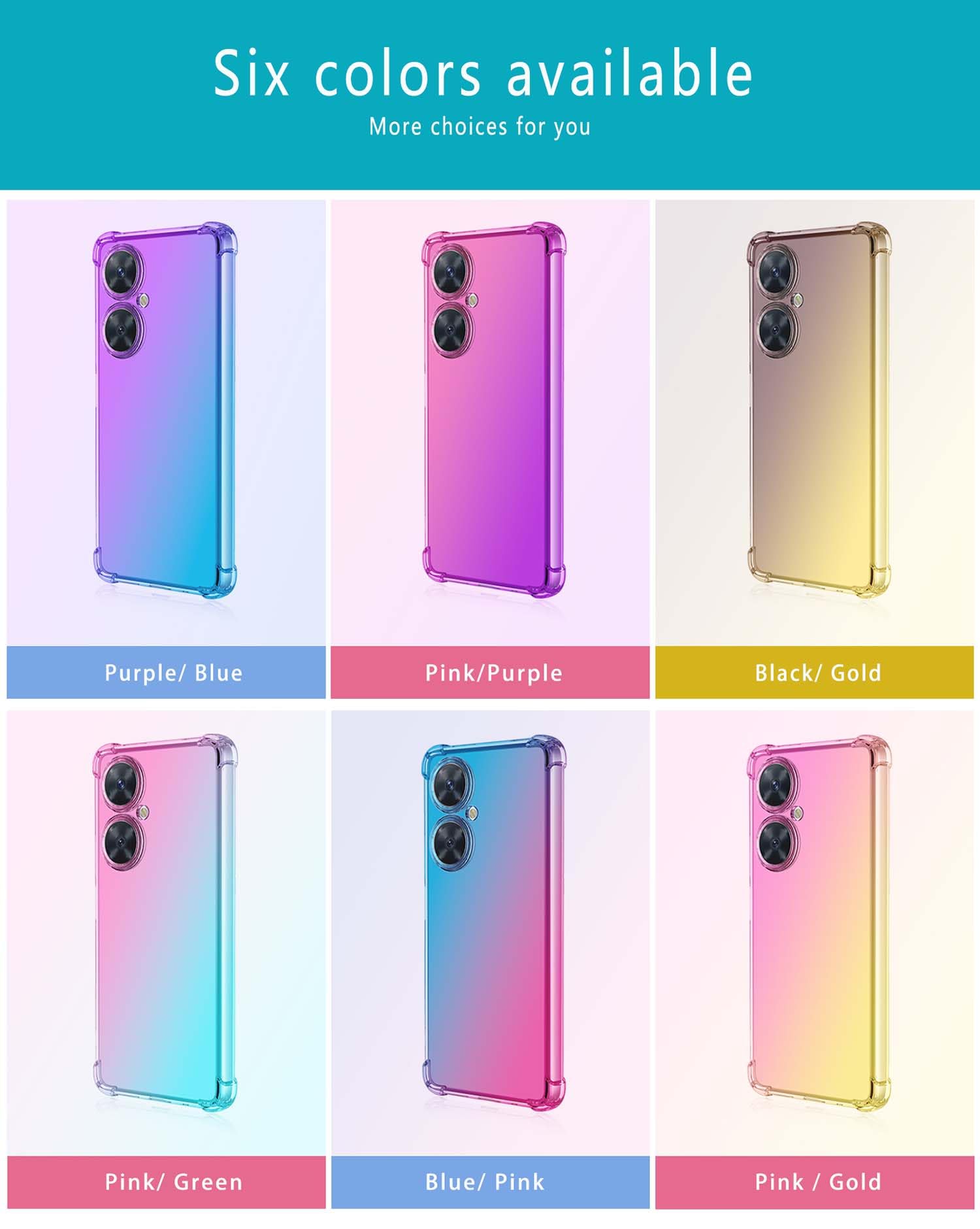 ILING Cover Per Huawei Nova 9 – Custodia In Vetro Temperato E Paraurti TPU – Blu Elegante – Ultra Sottile E Antiurto - 2