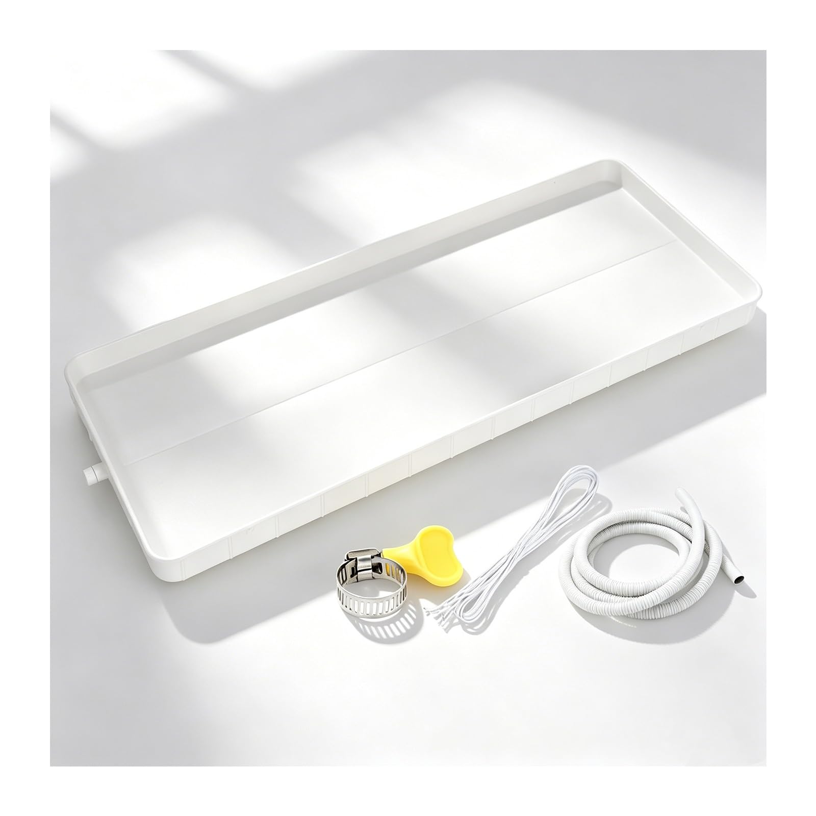 HBOOMOEM Window Air Conditioner Drain Pan, Gutter Drain Pan for Air Conditioner, Compatible with indoor/outdoor split system air conditioners and heat pump systems.(3m,81.5 * 33cm/32 * 13in)