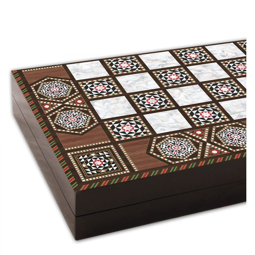 Star Backgammon1021743 Tavla 25,5 x 49 x 6,0 cm, in legno (pannelli MDM)