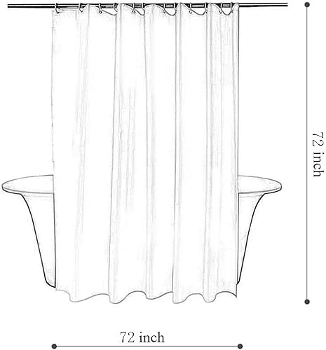 Miniatura 8 de Tititex Spun Sugar - Juego de cortinas de ducha de eucalipto azul claro, hojas de acuarela brillantes en la parte superior, decoración floral de