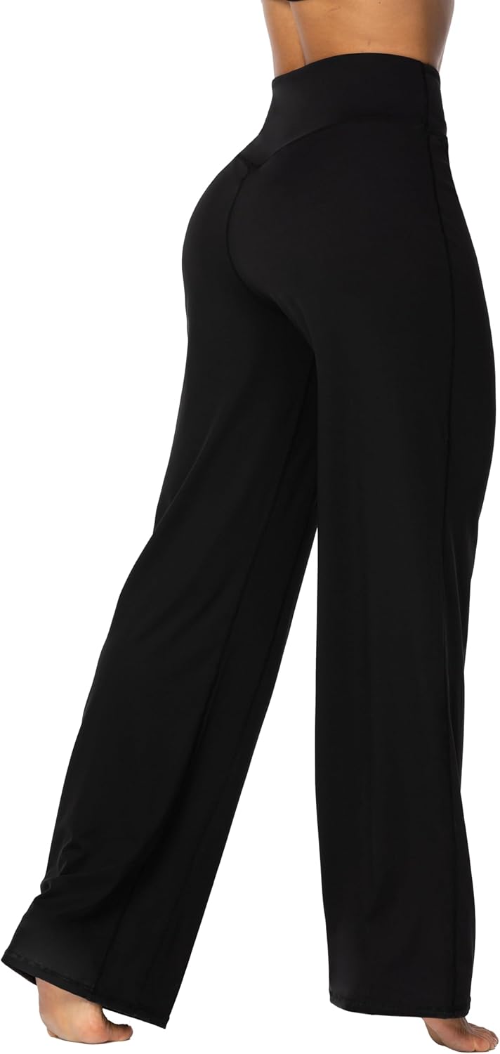 Sunzel Yoga Pants for Women Straight Wide Leg High Waisted Lounge Pants - Image 3