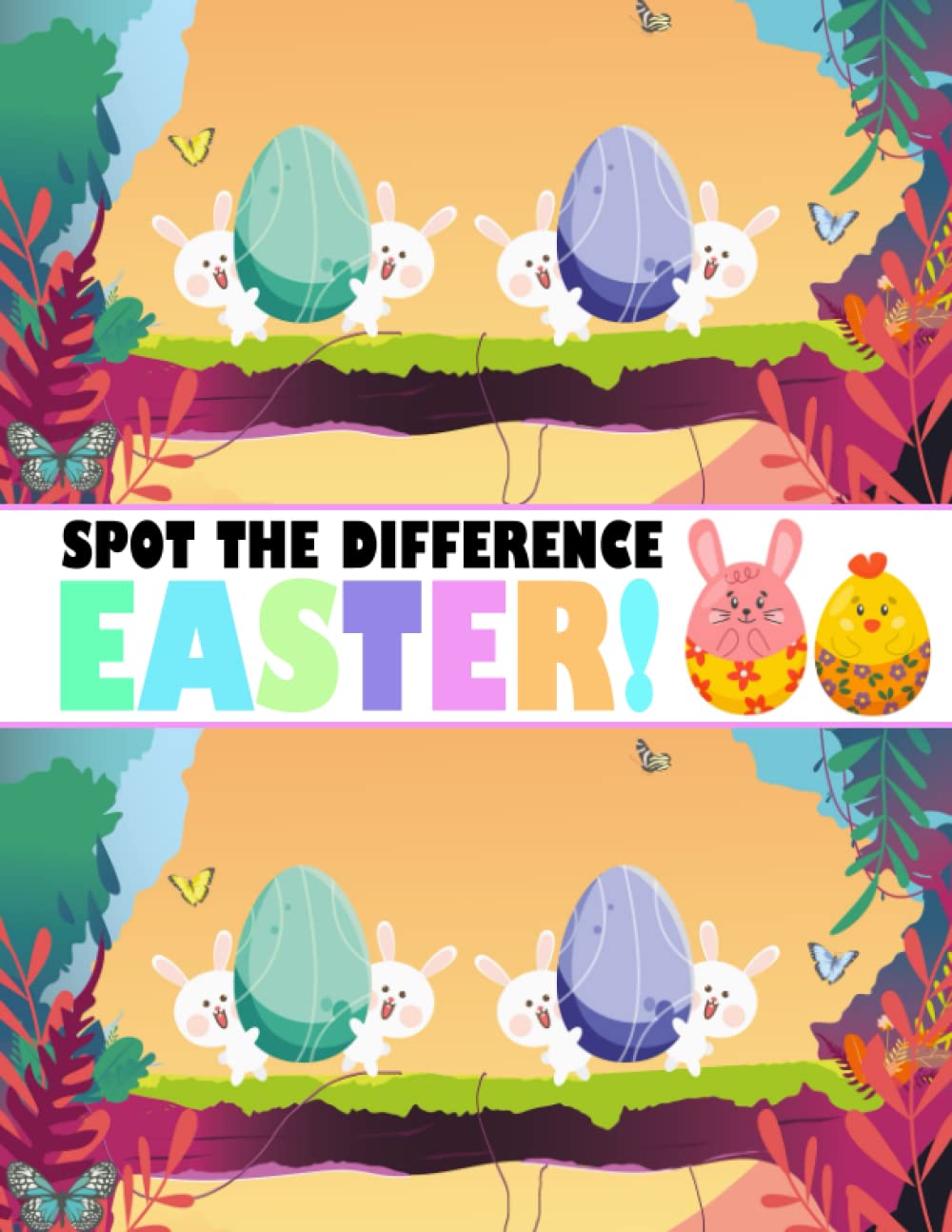 Spot the Difference Easter!: A Fun Picture Puzzle Books for Children Age 6-10